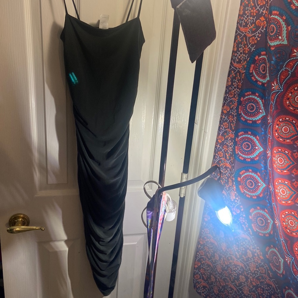 Ruched body stretchy dress